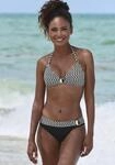Triangel-Bikini JETTE, Damen, Gr. 40, Cup C/D, schwarz-wei&szlig; (schwarz, wei&szlig;),