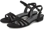 Sandale LASCANA "Sommerschuh", Damen, Gr. 43, schwarz, Obermaterial: 100%