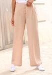 LASCANA Palazzohose mit Zierkn&ouml;pfen und bequemen Bund, leichte Stoffhose mit...