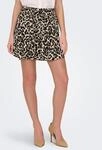 Minirock ONLY "ONLNALA LIFE SKORT WVN NOOS", Damen, Gr. L (40), beige (pumice stone