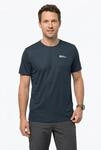 T-Shirt JACK WOLFSKIN "TECH T M", Herren, Gr. XXL (58), blau (midnightsky),