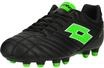 Fu&szlig;ballschuh LOTTO "Stadio 705", Herren, Gr. 43, schwarz (schwarz, gr&uuml;n),