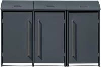 WESTMANN M&uuml;lltonnenbox "Moderna 3" Platz f&uuml;r 3 M&uuml;lltonnen je 240 L, BxHxT: