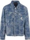 Jeansjacke KARL KANI "Karl Kani OG K Distress Camo OS Denim Jacket", Herren, Gr. S,