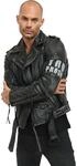Lederjacke TRUEPRODIGY "Dwayne mit Nieten, Print und Waschung", Herren, Gr. S,