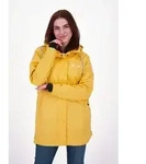 Regenjacke DEPROC ACTIVE "Friesennerz NEW ELLESMERE", Damen, Gr. 44L, gelb, Web, 100%