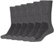 Socken CAMANO "6er Pack", Herren, Gr. 43-46, grau (anthrazit), 78% Baumwolle, 18%