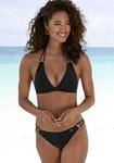 Triangel-Bikini JETTE "Giulia", Damen, Gr. 42, Cup C/D, schwarz, Polyamid, leicht