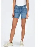 ONLY Jeansshorts "ONLGIANNA MW BELTED SHORTS AZG DNM NOOS" Baumwollmischung, regular