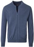 Strickjacke CASAMODA "CASAMODA Strickjacke uni", Herren, Gr. M, blau (graues