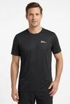 Jack Wolfskin Funktionsshirt "TECH T M" atmungsaktiv, Kurzarm, mit
