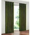 Vorhang WIRTH "Warnow" Gr. 4, gr&uuml;n (moosgr&uuml;n), B:132cm H:225cm, Chenille,