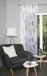 HOME WOHNIDEEN Gardine "PAOLO" Schlaufen 1 Stk. tlg. halbtransparent