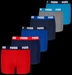 PUMA Boxershorts "PUMA BOYS EVERYDAY BASIC BOXERS 6P ECOM" 6er Pack