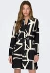 Druckkleid ONLY "ONLCORY LIFE L/S V-NECK TUNIC WVN NOOS", Damen, Gr. XS, N-Gr,