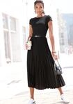 LASCANA Midikleid "mit Plisseerockteil, b&uuml;gelfreie Qualit&auml;t" Ohne Taschen...