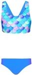 AQUARTI Bustier-Bikini "Bikini M&auml;dchen Sport Bikini Racerback Bustier & Bikinislip"