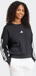 Sweatshirt ADIDAS SPORTSWEAR "W 3S FT SWT", Damen, Gr. XS, schwarz-wei&szlig; (schwarz,