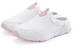 Sneaker LASCANA "Slip-On-Sneaker", Damen, Gr. 38, wei&szlig; (wei&szlig;, rose), Obermaterial: