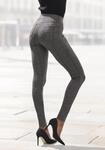 Leggings LASCANA, Damen, Gr. 44/46, N-Gr, braun (braun mit schwarz), Obermaterial: