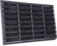 HANSE Home Fu&szlig;matte "Schmutzfangmatte Brushes Mat, T&uuml;rmatte" rechteckig 25 mm H&ouml;he
