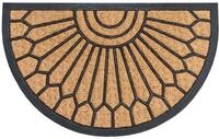 HANSE Home Fu&szlig;matte "Mix Mats Gummi-Kokos Halbrund Geometric Ornament, T&uuml;rmatte"