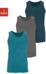 H.I.S Tanktop ", Unterziehshirt, Unterhemd f&uuml;r Herren" 3er-Pack, unifarben,