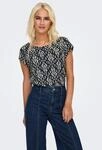 ONLY Shirtbluse "ONLVIC S/S AOP TOP NOOS PTM" mit Allover Druck