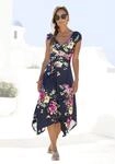 Beachtime Jerseykleid "mit asymmetrischem Zipfelsaum und Schleife in der Taille,
