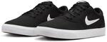 Sneaker NIKE SPORTSWEAR "CHARGE CNVS", Herren, Gr. 43, schwarz, wei&szlig;, schwarz, gum