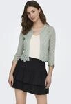 Strickjacke JDY "JDYSUN 3/4 CROPPED CARDIGAN KNT NOOS", Damen, Gr. XS, gr&uuml;n