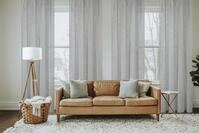 Vorhang HOME BASICS "SOFTY 2er Pack" Gr. 1, grau, B:140cm H:160cm, Polyester,
