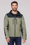 Outdoorjacke CAMP DAVID, Herren, Gr. S, gr&uuml;n, Web, Material: 66% Baumwolle, 34%