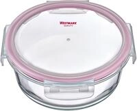 WESTMARK Frischhaltedose "Glas-Frischhaltedose, 950 ml, rund" mikrowellen- und