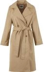 Winterjacke URBAN CLASSICS "Urban Classics Ladies Trenchcoat", Damen, Gr. S, beige