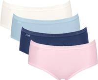 sloggi Midislip "Basic+ Midi" 4er Pack, perfekter Sitz, besonders weiche N&auml;hte,