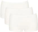 sloggi Panty "GO Daily Cotton" 3er Pack, Glanz-Effekt Details, elastisch, bequem,