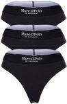 String MARC O'POLO "Essentials Woven", Damen, Gr. L, schwarz (990schwarz),