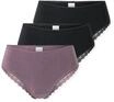 Schiesser Brasilslip "Modern Multipacks" 3er Pack, Spitzenb&auml;nder,...