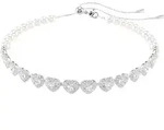 Choker SWAROVSKI "Schmuck Geschenk Ariana Grande Tennis Halskette Herz", silber
