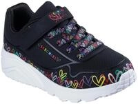 Skechers Sneaker "UNO LITE" Klettschuh mit bunten Herzen, Gr&ouml;&szlig;enschablone zum