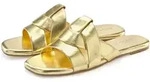Pantolette LASCANA "Mule, Sommerschuh, offener Schuh, Sandale", Damen, Gr. 40, gold