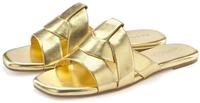 Pantolette LASCANA "Mule, Sommerschuh, offener Schuh, Sandale", Damen, Gr. 40, gold