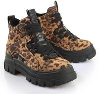 Buffalo Schn&uuml;rboots "ASPHA NC MID" Trendboots, Stiefelette, Plateauboots im Leo-Look