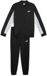 Jogginganzug PUMA "Poly Baseballanzug Herren", Herren, Gr. S, schwarz, Obermaterial: