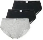 Schiesser Brasilslip "Modern Multipacks" 3er Pack, Spitzenb&auml;nder, Single-Jersey,