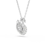 Kette mit Anh&auml;nger SWAROVSKI "Schmuck Geschenk Schwan Halskette", silber