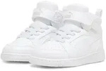 Sneaker PUMA "PUMA Rebound V6 Mid Sneakers Kinder", Kinder, Gr. 22, wei&szlig;...