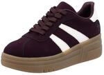 Plateausneaker RIEKER, Damen, Gr. 38, lila (brombeere, sanftes wei&szlig;),