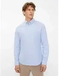 Langarmhemd BRAX "Style DANIEL", Herren, Gr. M, Normalgr&ouml;&szlig;en, blau (mittelblau),